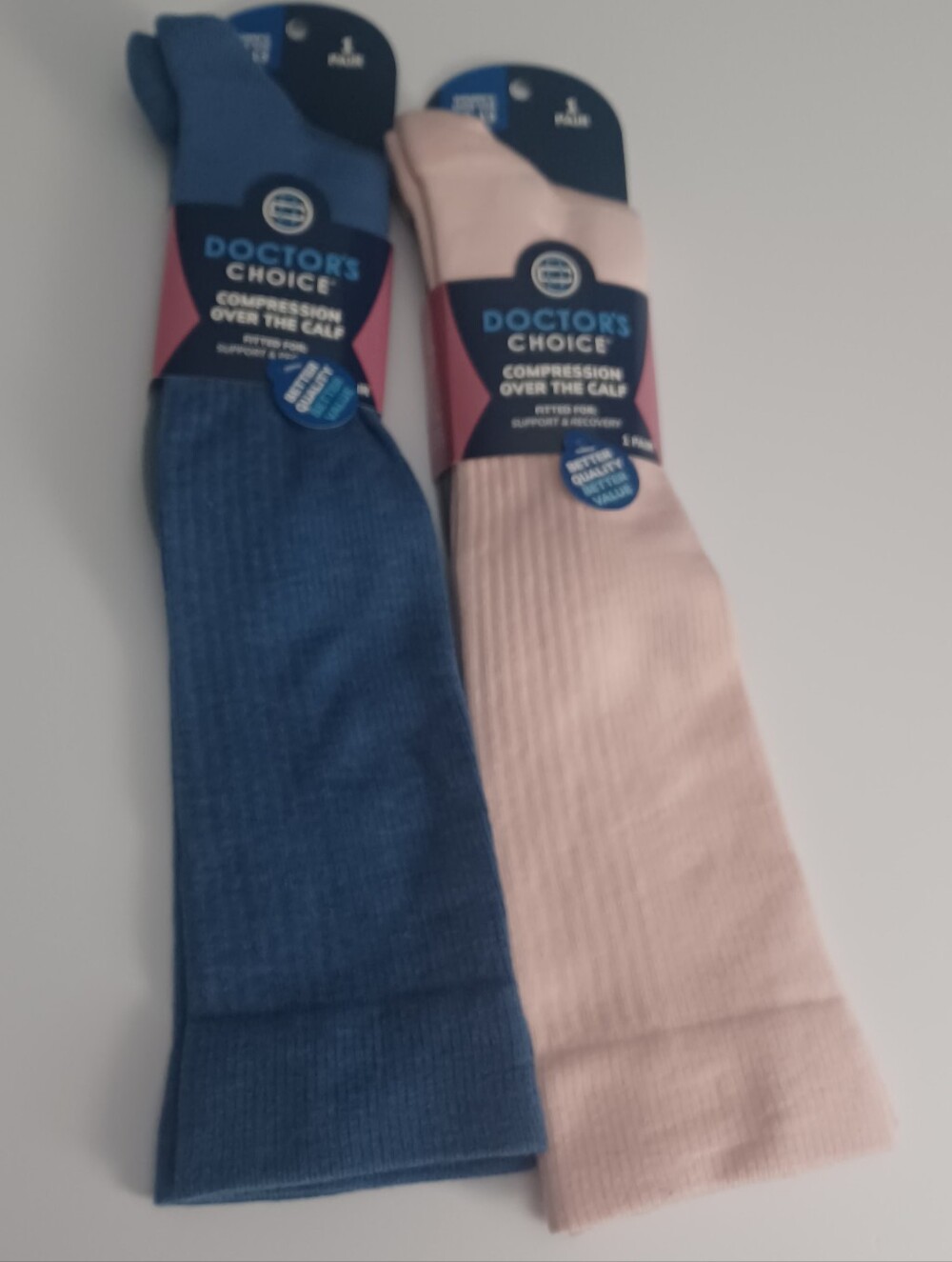 Doctor's Choice Compression Socks Over The Calf Sz Wmns 10-13